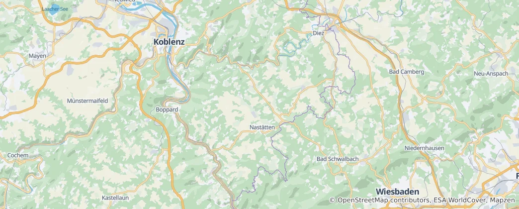 Mapa Rýn-Lahn