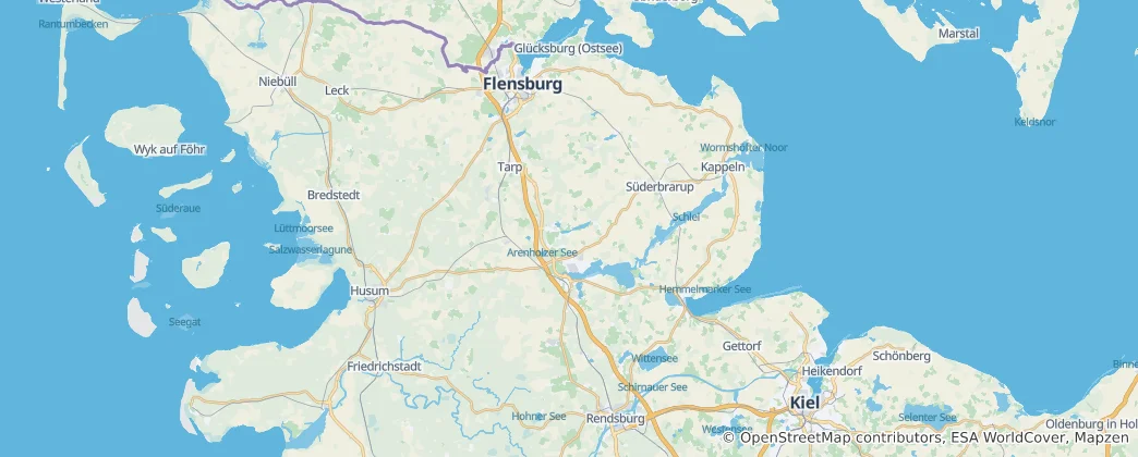 Kreis Schleswig-Flensburg Haritası