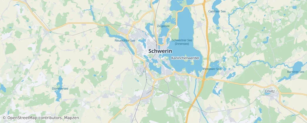 Mappa di Landkreis Schwerin