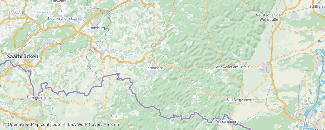 Südwestpfalz — Map