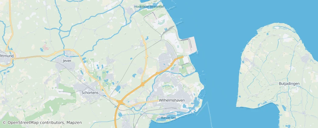 Wilhelmshaven, Kreisfreie Stadt — mapa