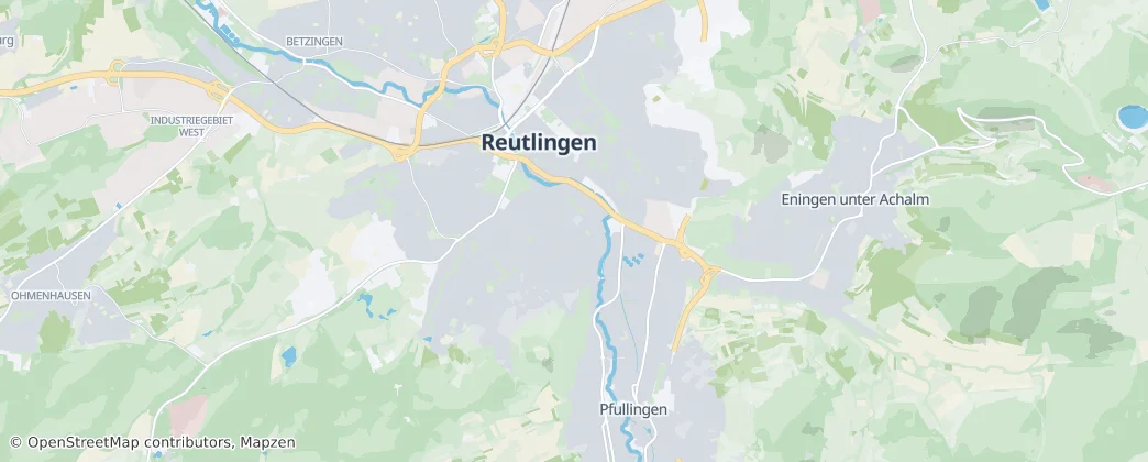 Reutlingen — Kaart