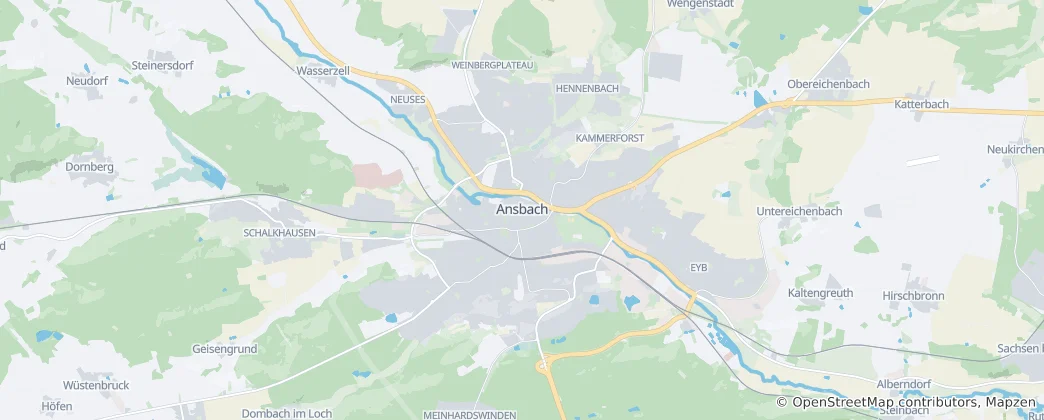 Mapa de Ansbach