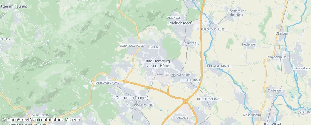 Bad Homburg — Mapa