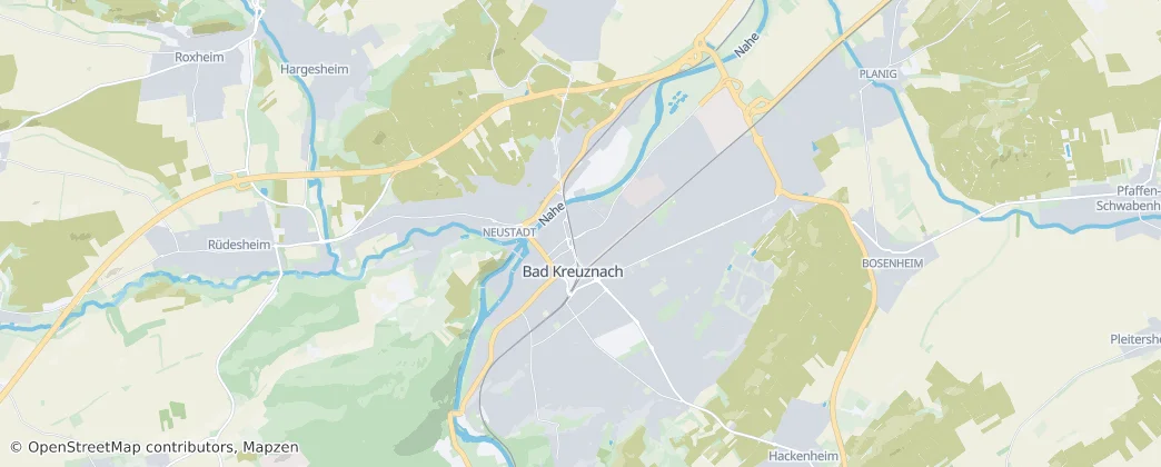 Bad Kreuznach – Mapa