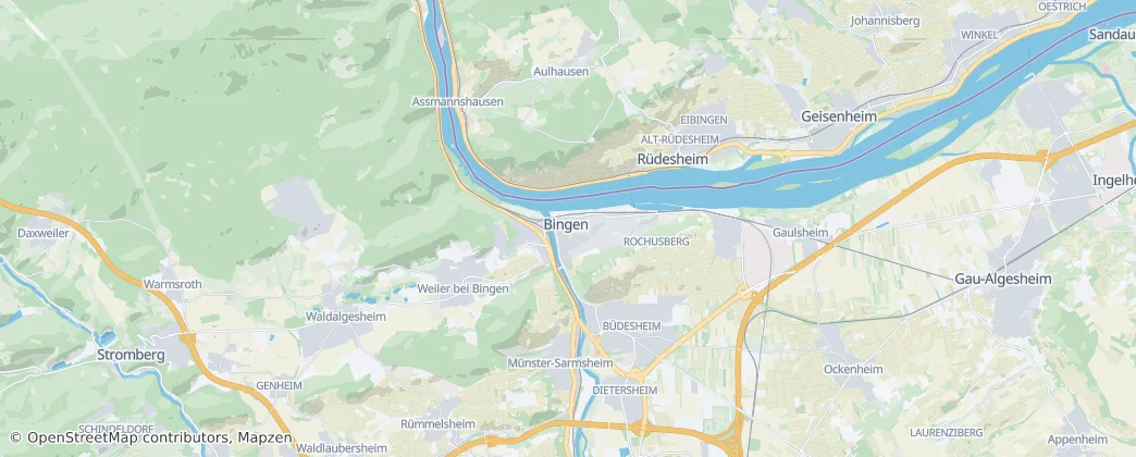 Bingen am Rhein — Map