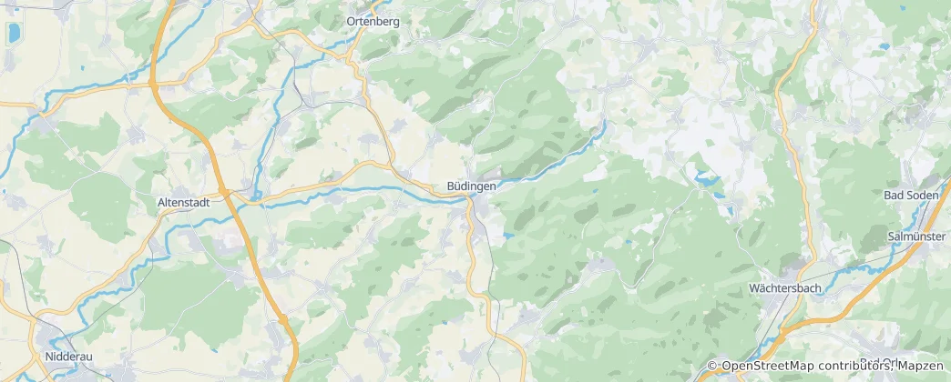Mapa Büdingen