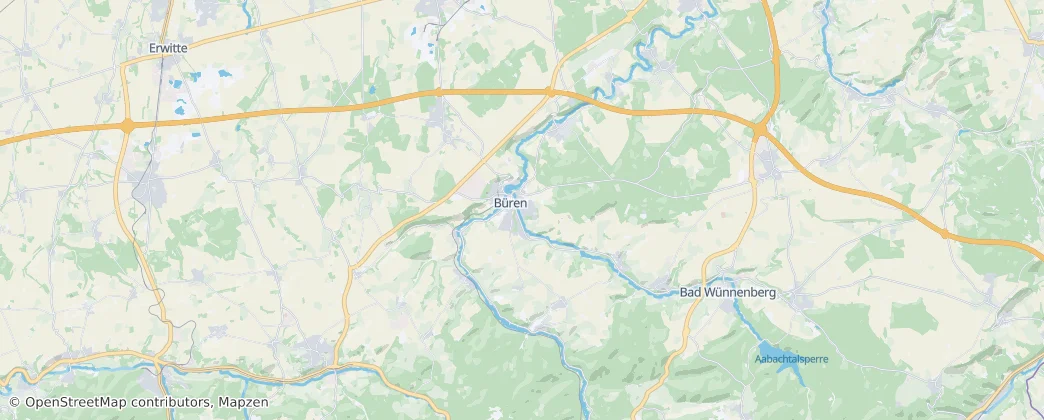 Büren — Mapa