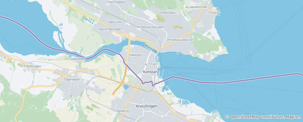 Kaart van Konstanz