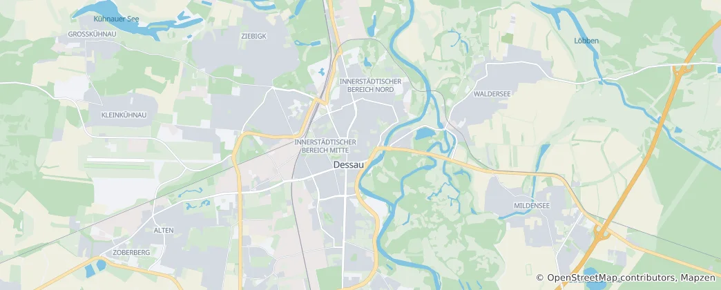 Map of Dessau