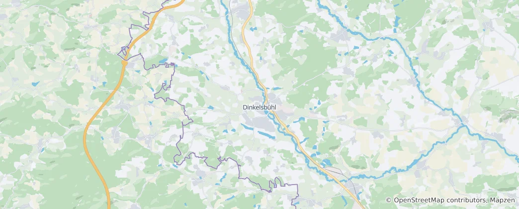 Mapa Dinkelsbühl