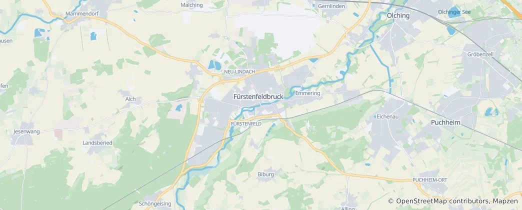 Mappa di Fürstenfeldbruck