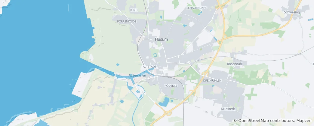 Mapa Husum