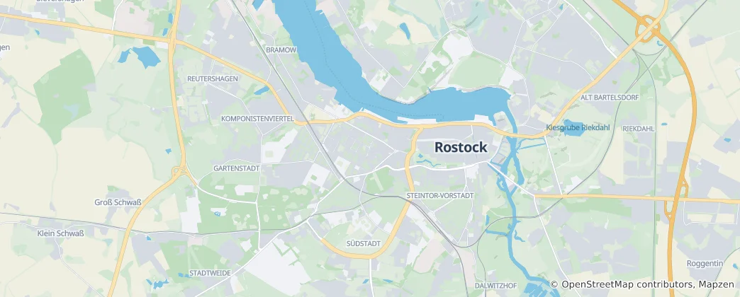 Mapa Kröpeliner-Tor-Vorstadt