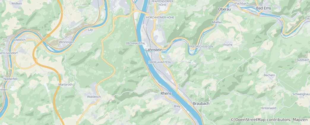Mapa Lahnstein