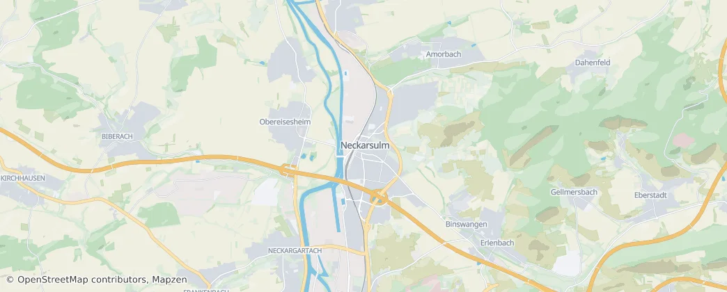 Neckarsulm — Mapa
