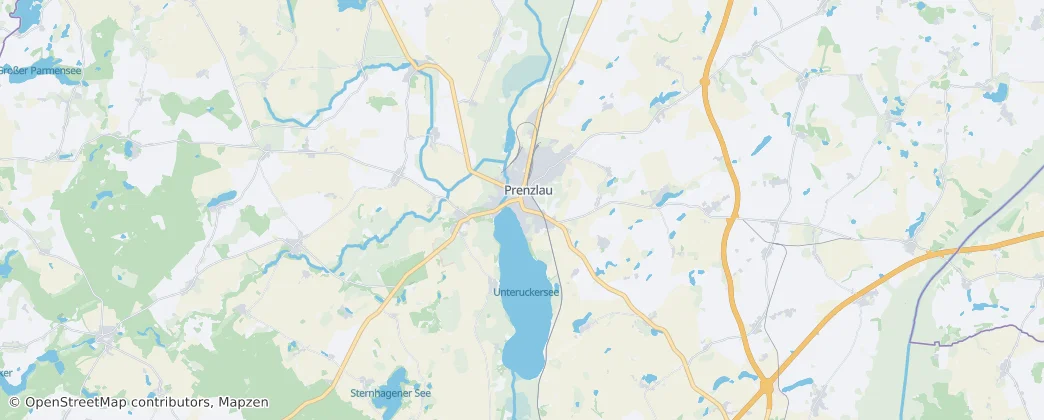 Prenzlau — Kaart