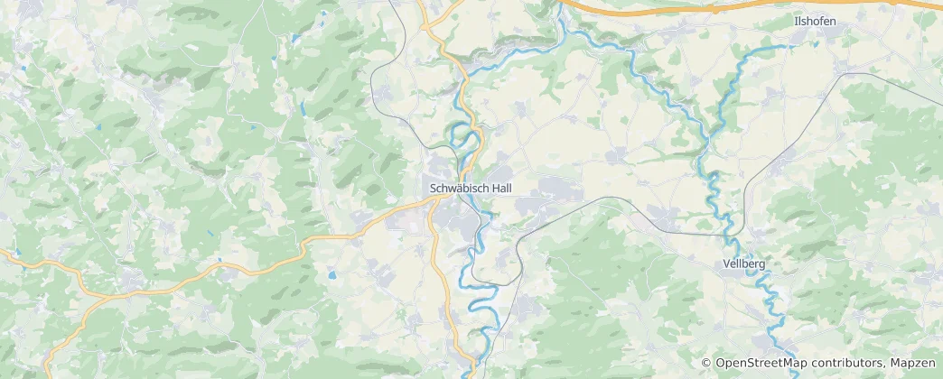Map of Schwäbisch Hall