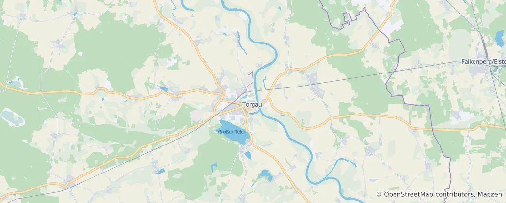 Mapa de Torgau