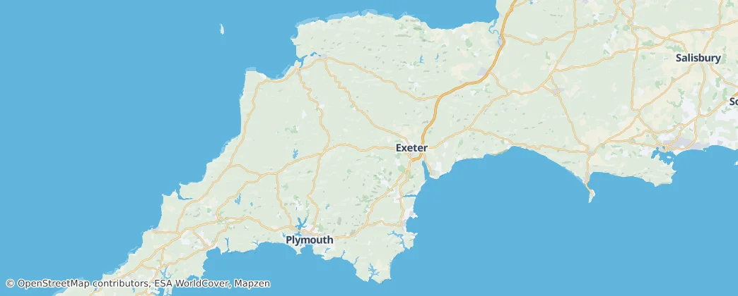 Devon — Mapa