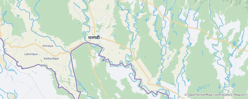 Mapa Dhangadhi