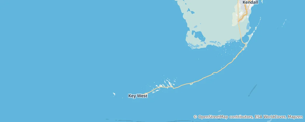 Mappa di Florida Keys National Marine Sanctuary