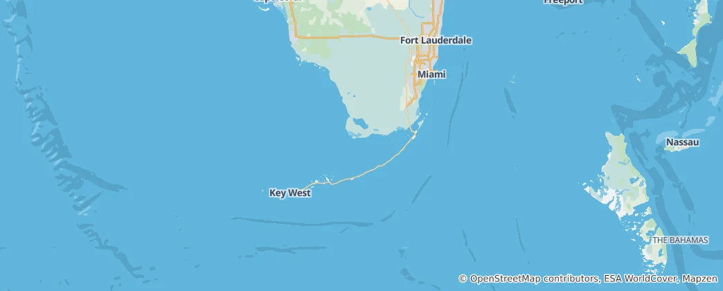 Mappa di Stretti della Florida