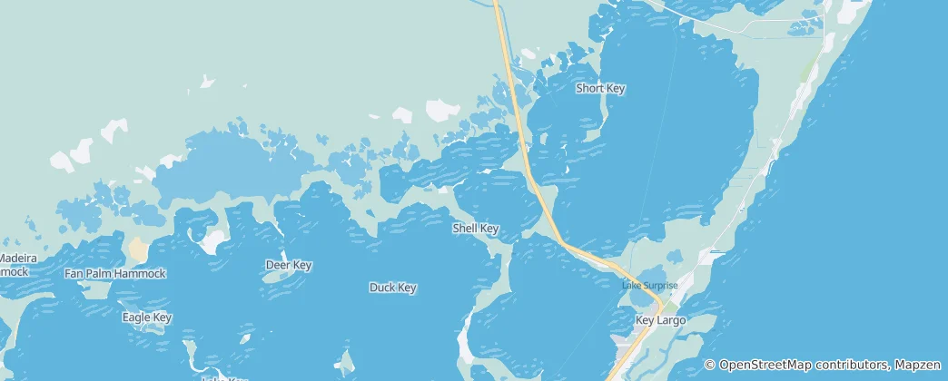 Map of Upper Keys