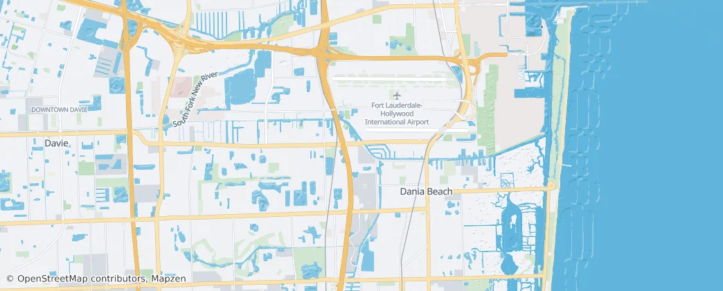 Dania Beach — Mapa