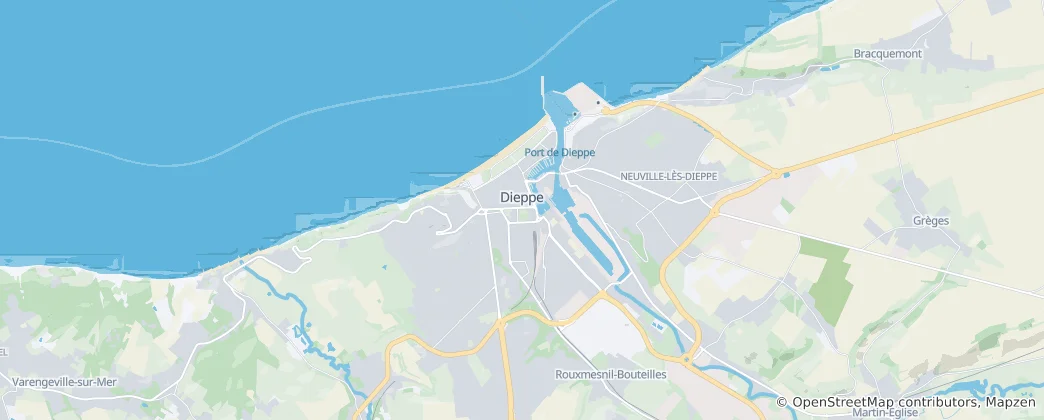 Térkép: Dieppe