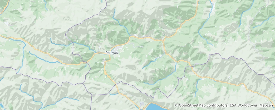 Mapa Národní park Dilidžan