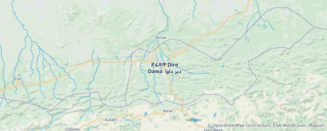 Map of Dire Dawa