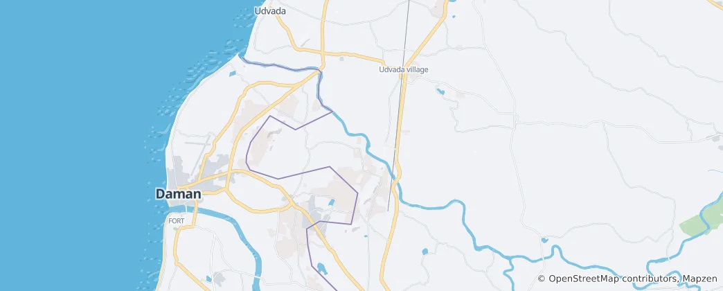 Karte von Diu