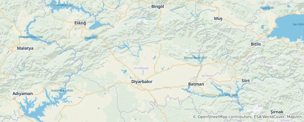 Térkép: Diyarbakır