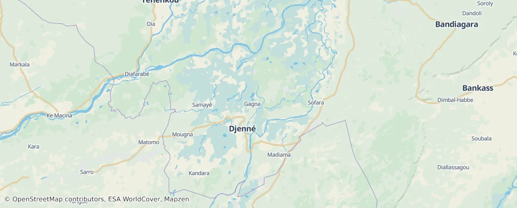 Djenne — карта