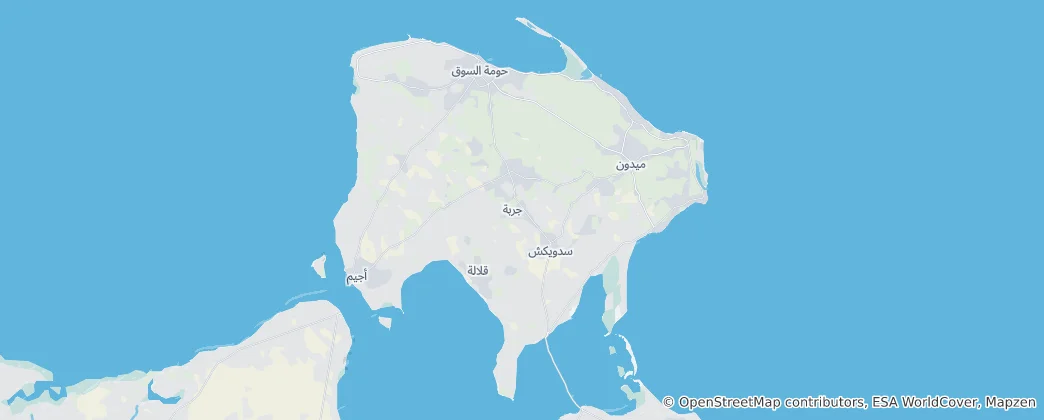 Mapa Džerba