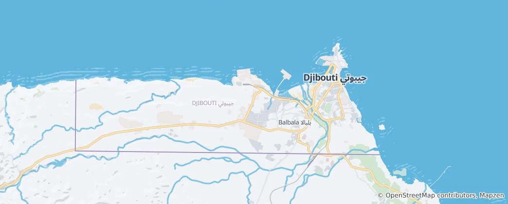 Mappa di Gibuti