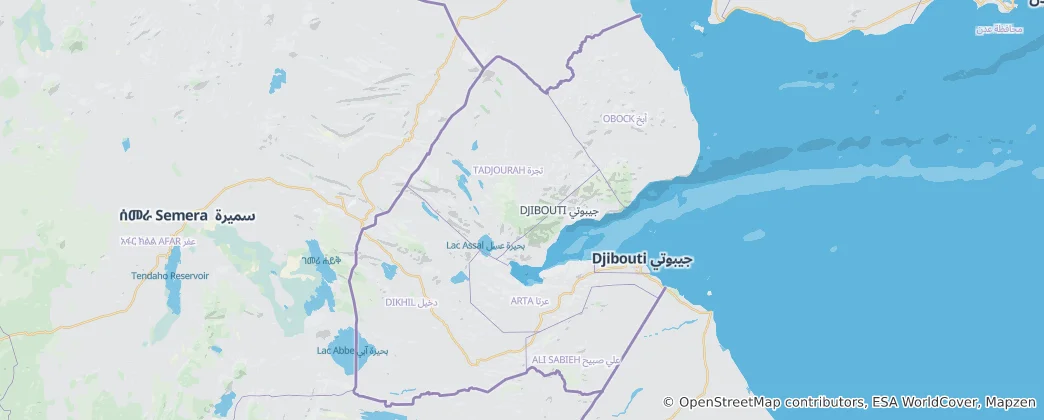 Map of Djibouti