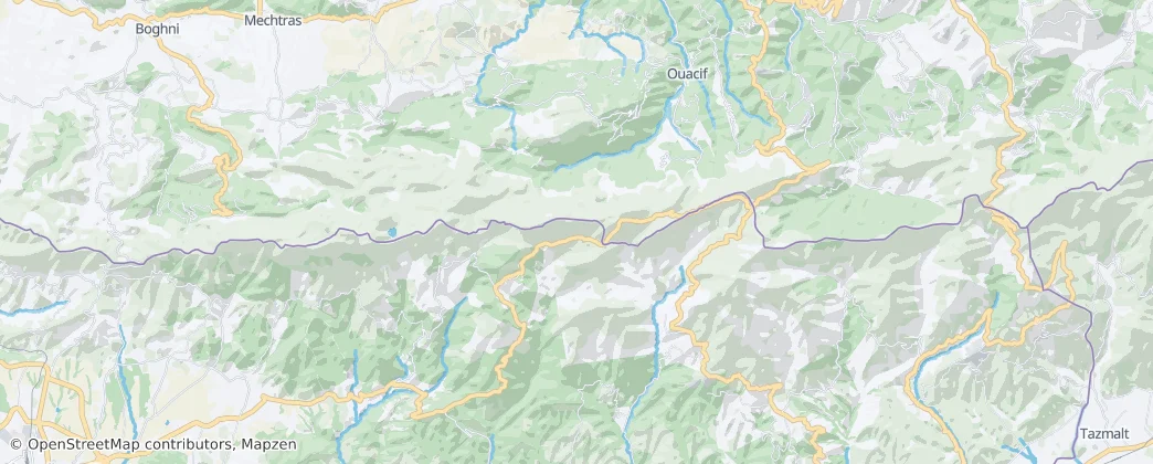 Djurdjura National Park — Map