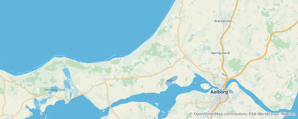 Mapa Gmina Jammerbugt