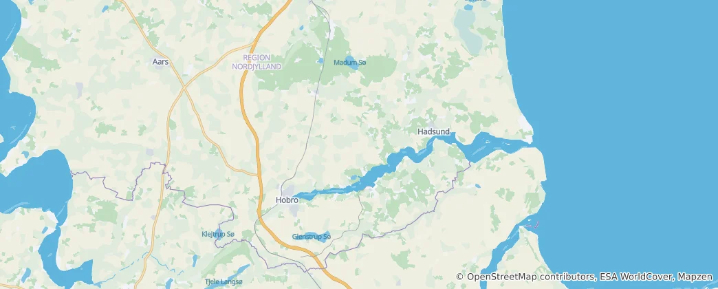 Mappa di comune di Mariagerfjord