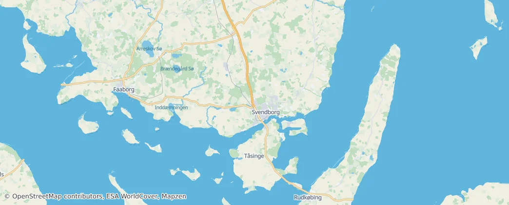 Obec Svendborg – Mapa