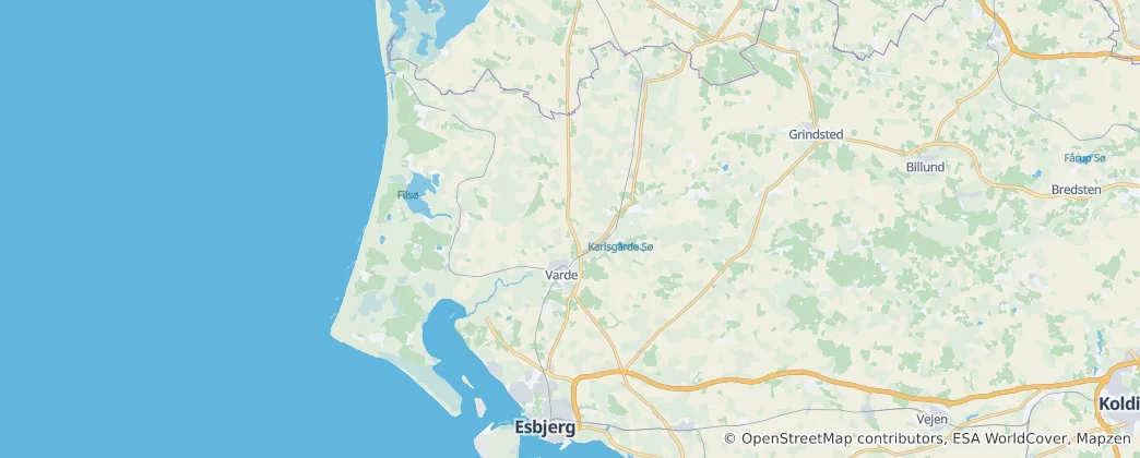 Mapa de Varde