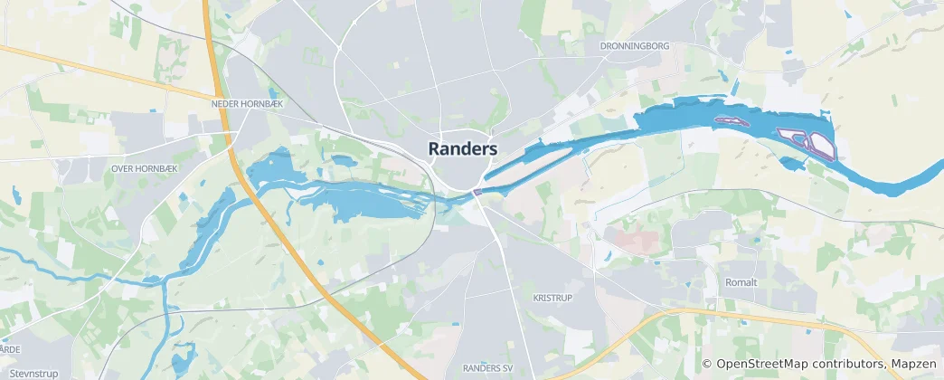 Mapa Randers