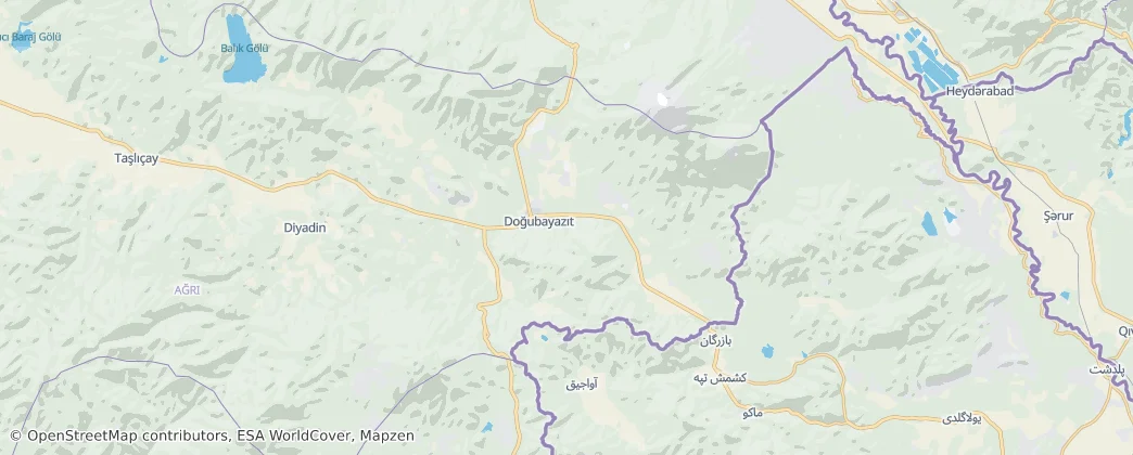 Doğubayazıt district — Mapa