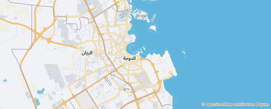 Map of Doha
