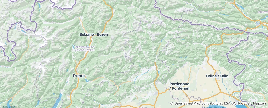 Mapa De Dolomites