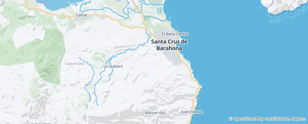 Map of Santa Cruz de Barahona