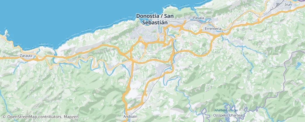 Donostia/San Sebastián – Mapa