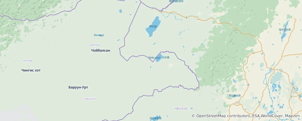 Map of Dornod Province